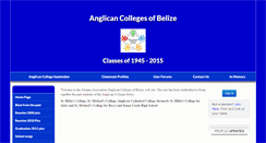 Desktop Screenshot of anglicancollegesofbelize.org