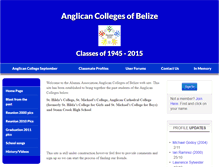 Tablet Screenshot of anglicancollegesofbelize.org